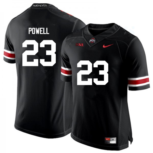 Ohio State Buckeyes #23 Tyvis Powell Men Football Jersey Black OSU61508
